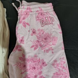 GAP Pink Floral Joggers
